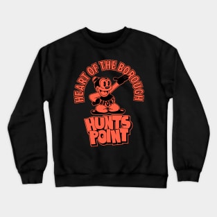 Hunts Point Bronx NYC - Comic-Style Neighborhood Vibe Crewneck Sweatshirt